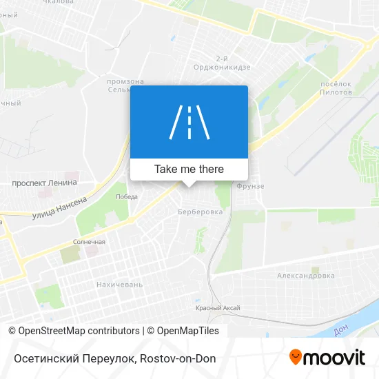 Осетинский Переулок map