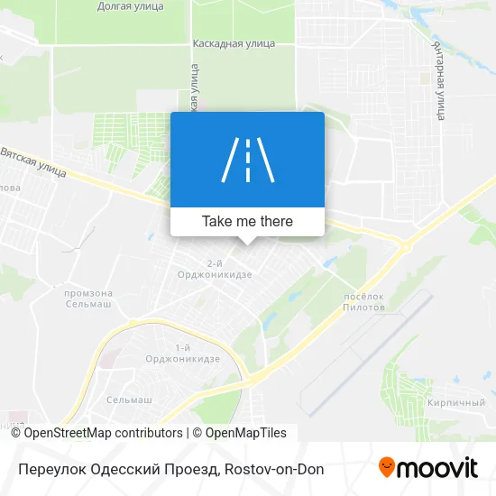 Переулок Одесский Проезд map