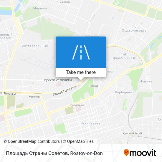 Площадь Страны Советов map