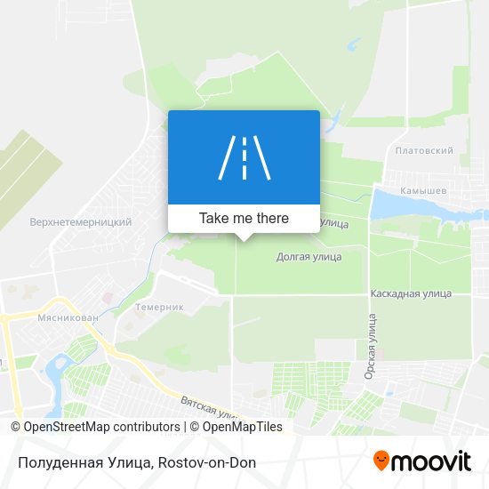 Полуденная Улица map