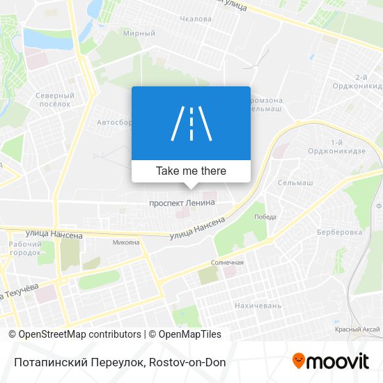 Потапинский Переулок map