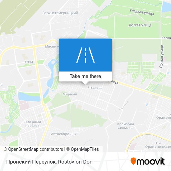 Пронский Переулок map