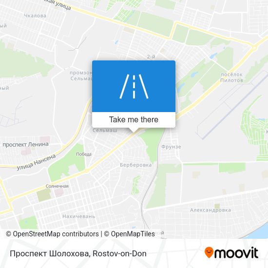 Проспект Шолохова map