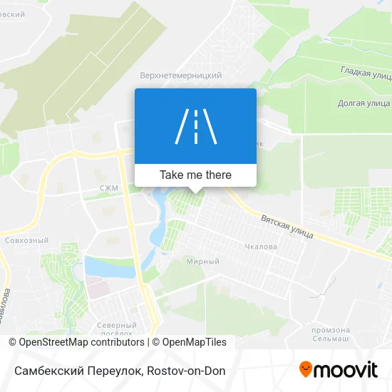 Самбекский Переулок map