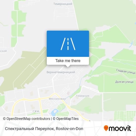 Спектральный Переулок map