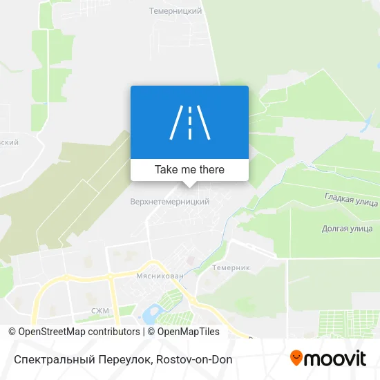 Спектральный Переулок map