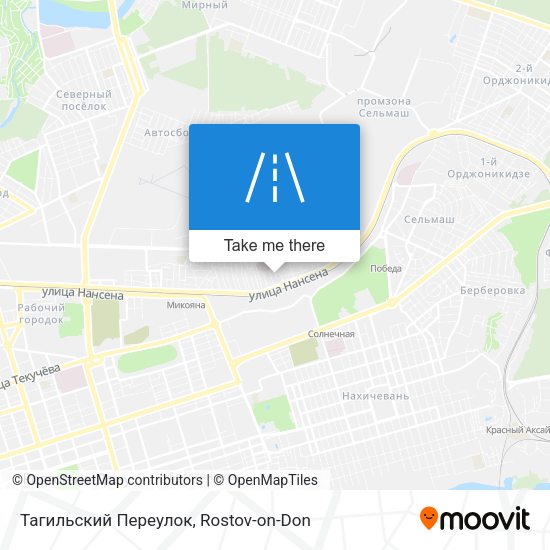 Тагильский Переулок map