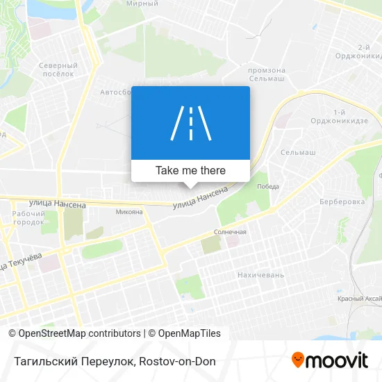Тагильский Переулок map
