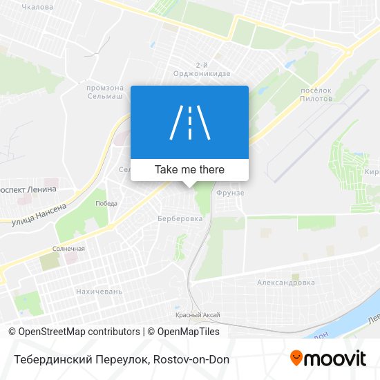 Тебердинский Переулок map