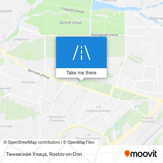 Теннисная Улица map