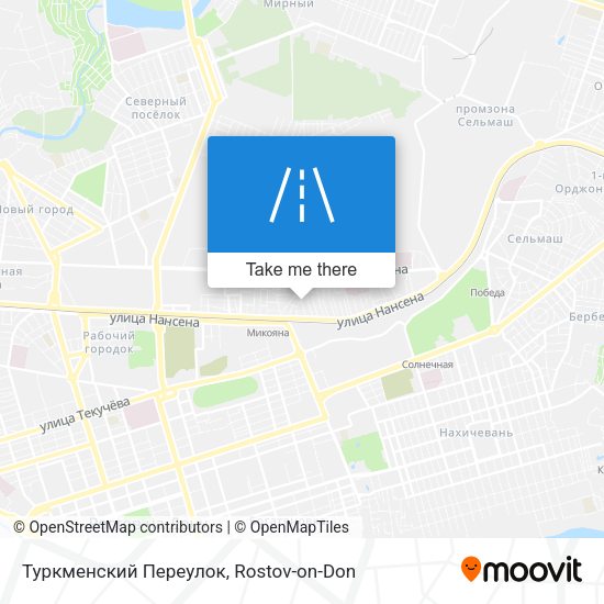 Туркменский Переулок map