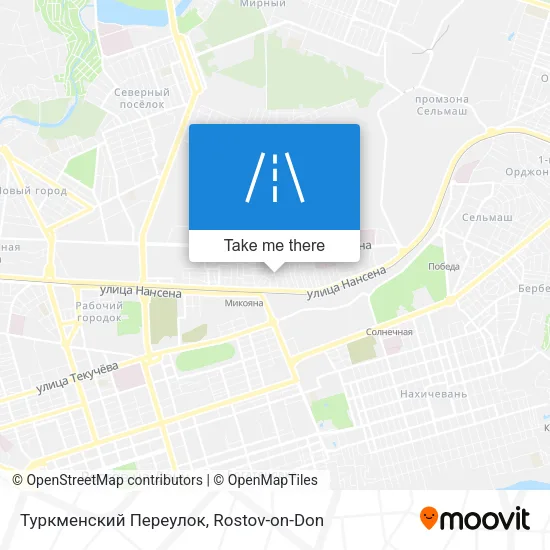 Туркменский Переулок map