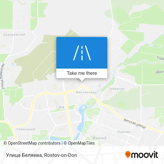 Улица Беляева map