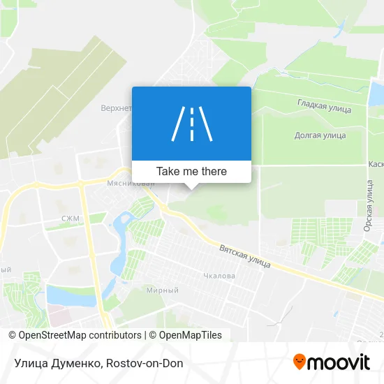 Улица Думенко map