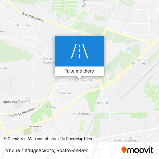 Улица Ляпидевского map