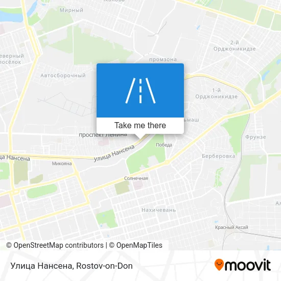 Улица Нансена map