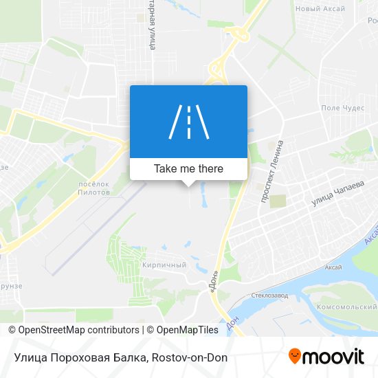 Улица Пороховая Балка map