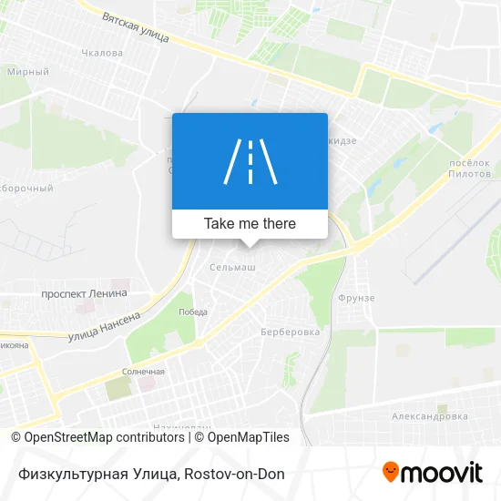 Физкультурная Улица map