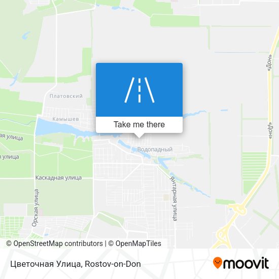 Цветочная Улица map