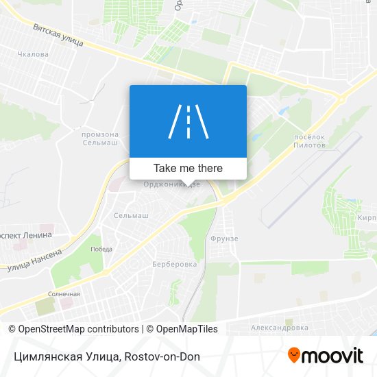 Цимлянская Улица map
