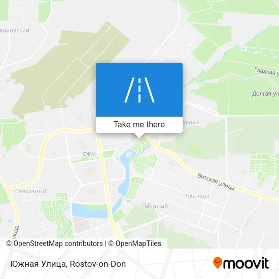 Южная Улица map