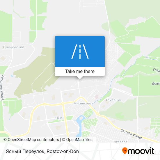 Ясный Переулок map