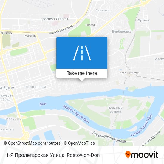 1-Я Пролетарская Улица map