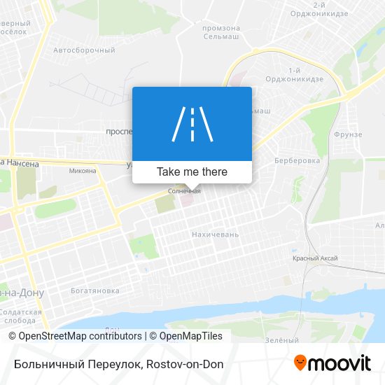 Больничный Переулок map