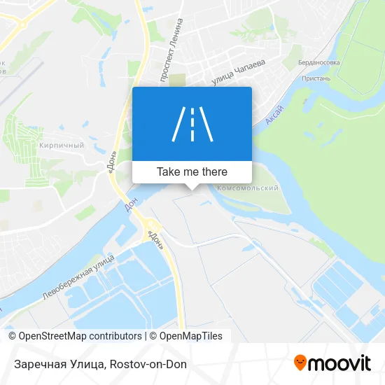 Заречная Улица map