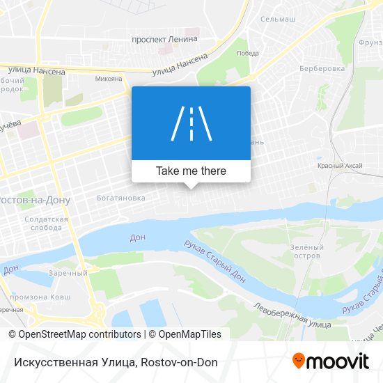 Искусственная Улица map