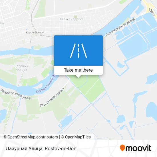 Лазурная Улица map