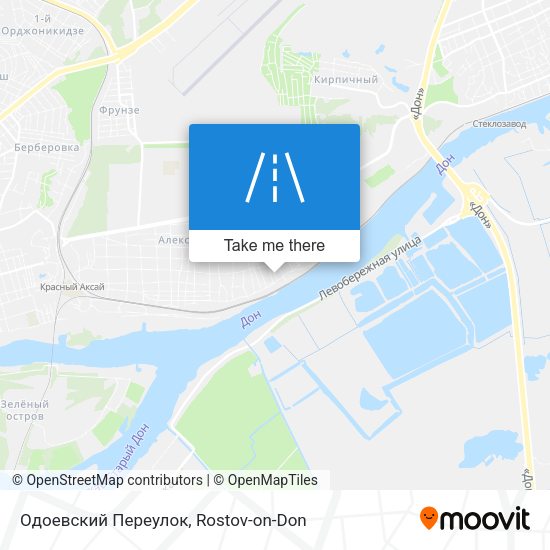 Одоевский Переулок map