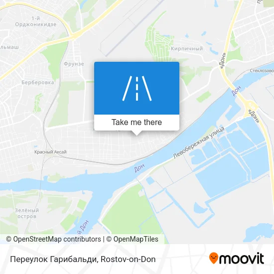 Переулок Гарибальди map