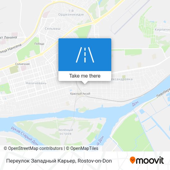 Переулок Западный Карьер map