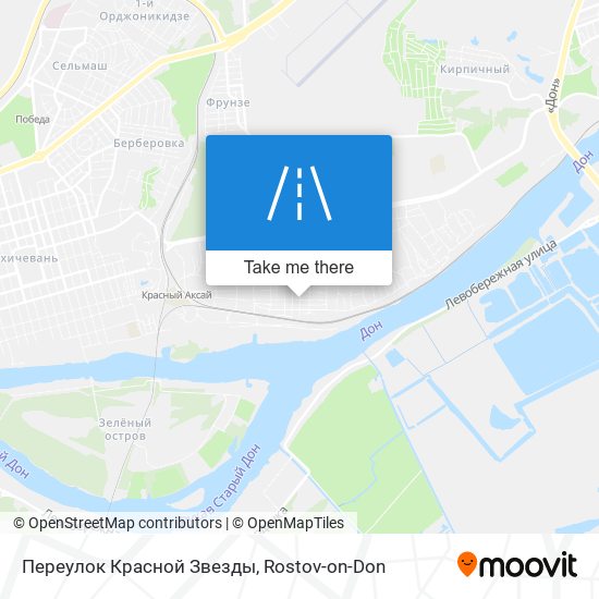 Переулок Красной Звезды map