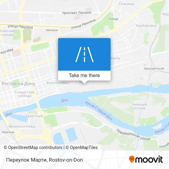 Переулок Марти map