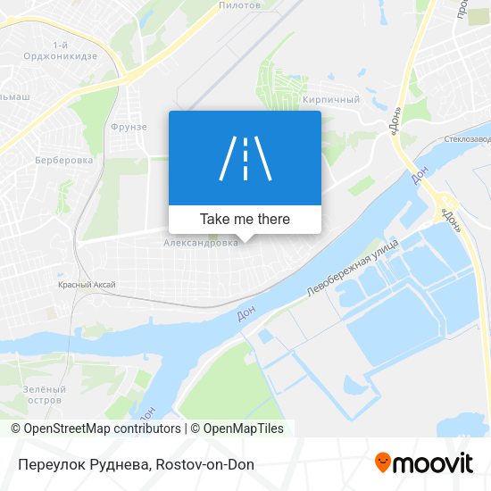 Переулок Руднева map