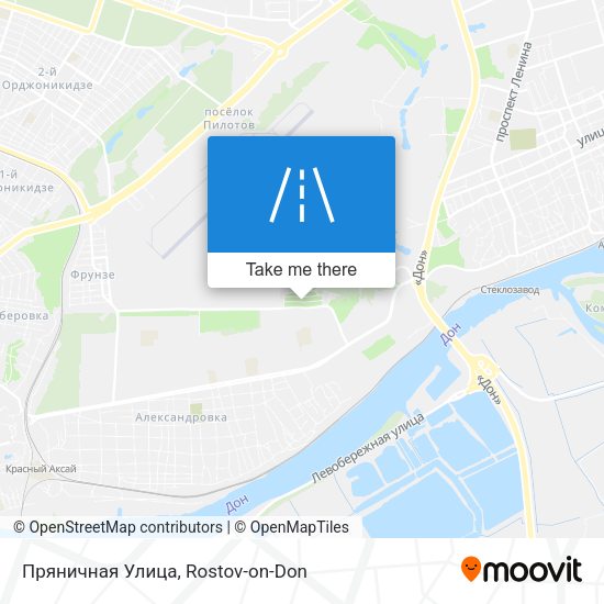 Пряничная Улица map