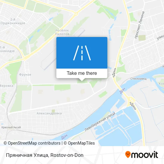 Пряничная Улица map