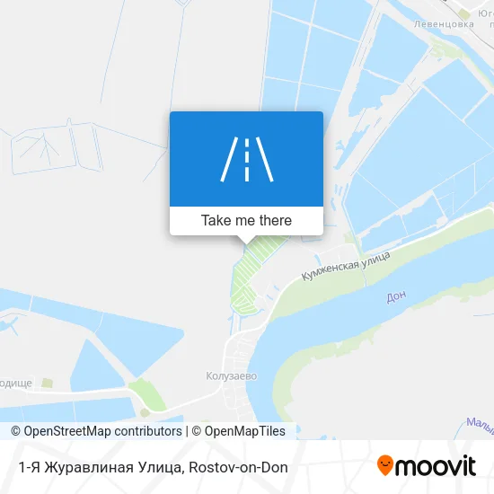 1-Я Журавлиная Улица map