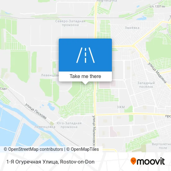 1-Я Огуречная Улица map