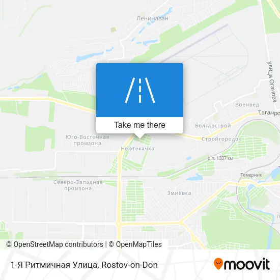 1-Я Ритмичная Улица map