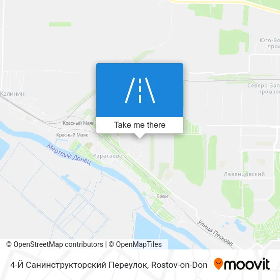 4-Й Санинструкторский Переулок map