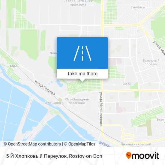 5-Й Хлопковый Переулок map
