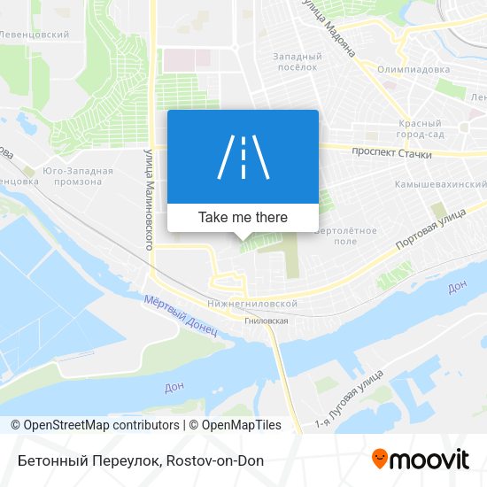 Бетонный Переулок map