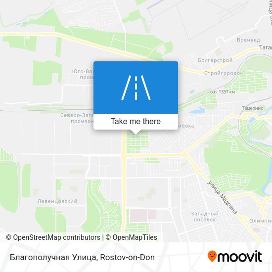 Благополучная Улица map