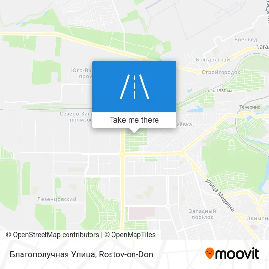 Благополучная Улица map