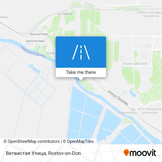 Ветвистая Улица map