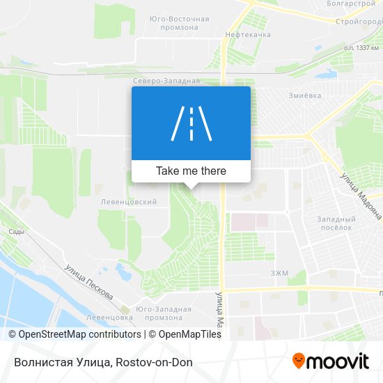 Волнистая Улица map