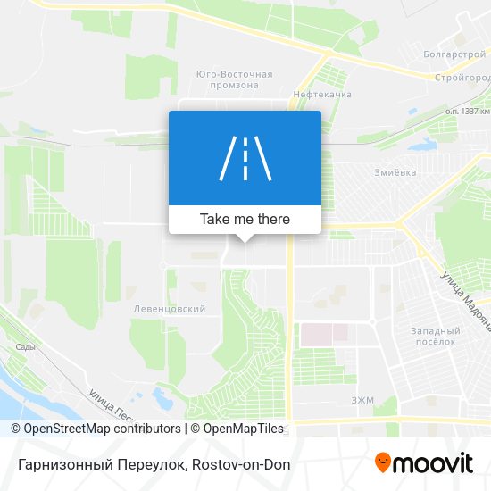 Гарнизонный Переулок map